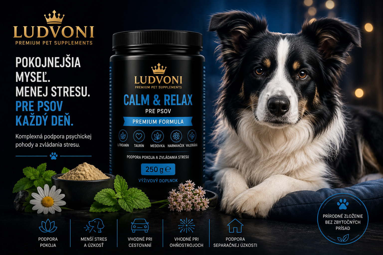 Dr. Ludvoni Calm & Relax for Dogs – Premium Formula